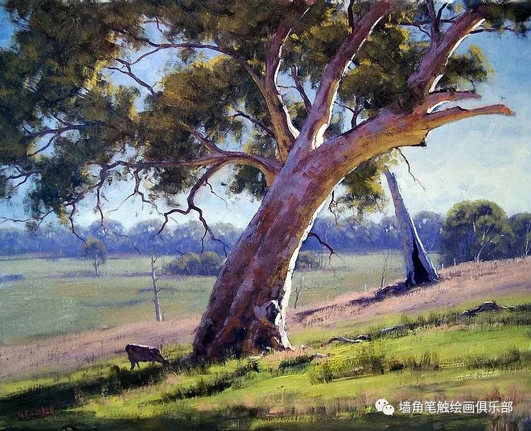之石艺如果有来生要做一棵树澳大利亚ggercken充满阳光味道的风景油画