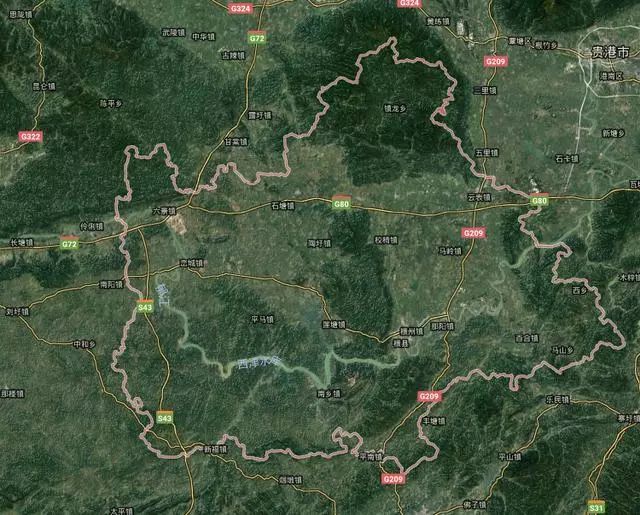 卫星图说广西十强县,快看陆川排第几