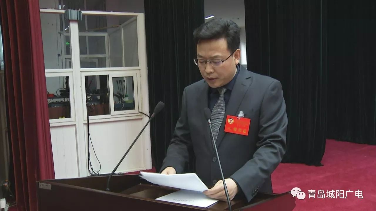 城阳区政协六届二次会议举行大会发言