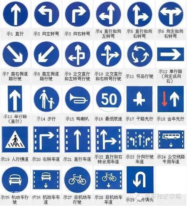 能看懂这些交通标志的,都是大神!