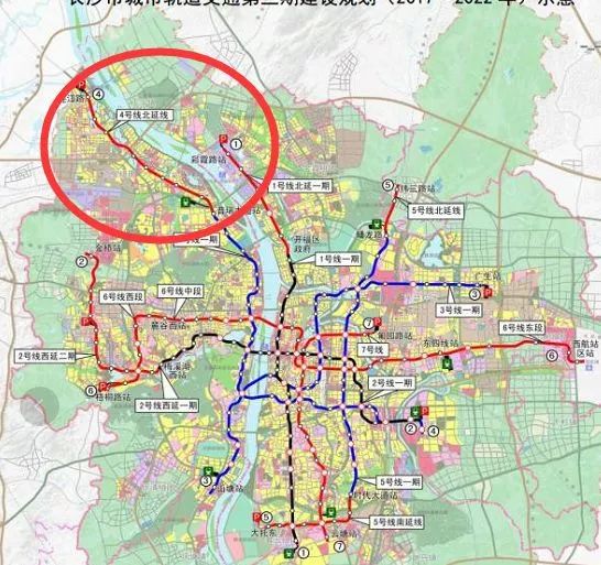 长沙地铁4号线北延线是哪几个站