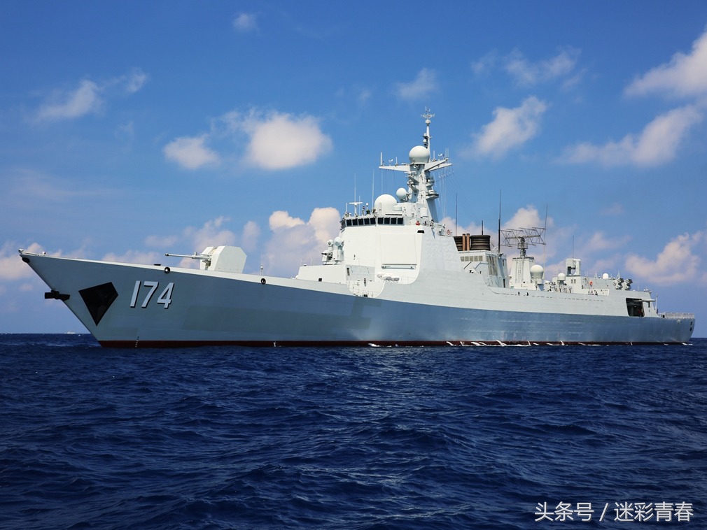 弦号155 解放军第8艘052d驱逐舰"南京"舰即将服役