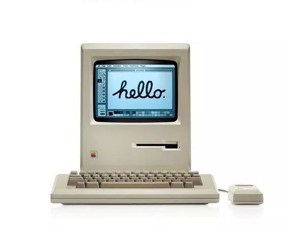 1984年,苹果第一代个人电脑macintosh