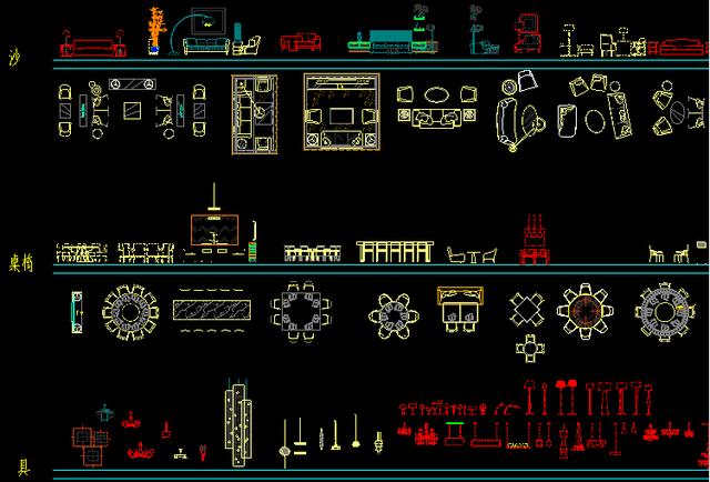 cad灯具图库cad家具图库autocad景观设计cad给排水autocad电气图cad