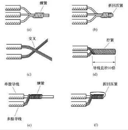 常用导线电线连接方法电工电线接线方法图解