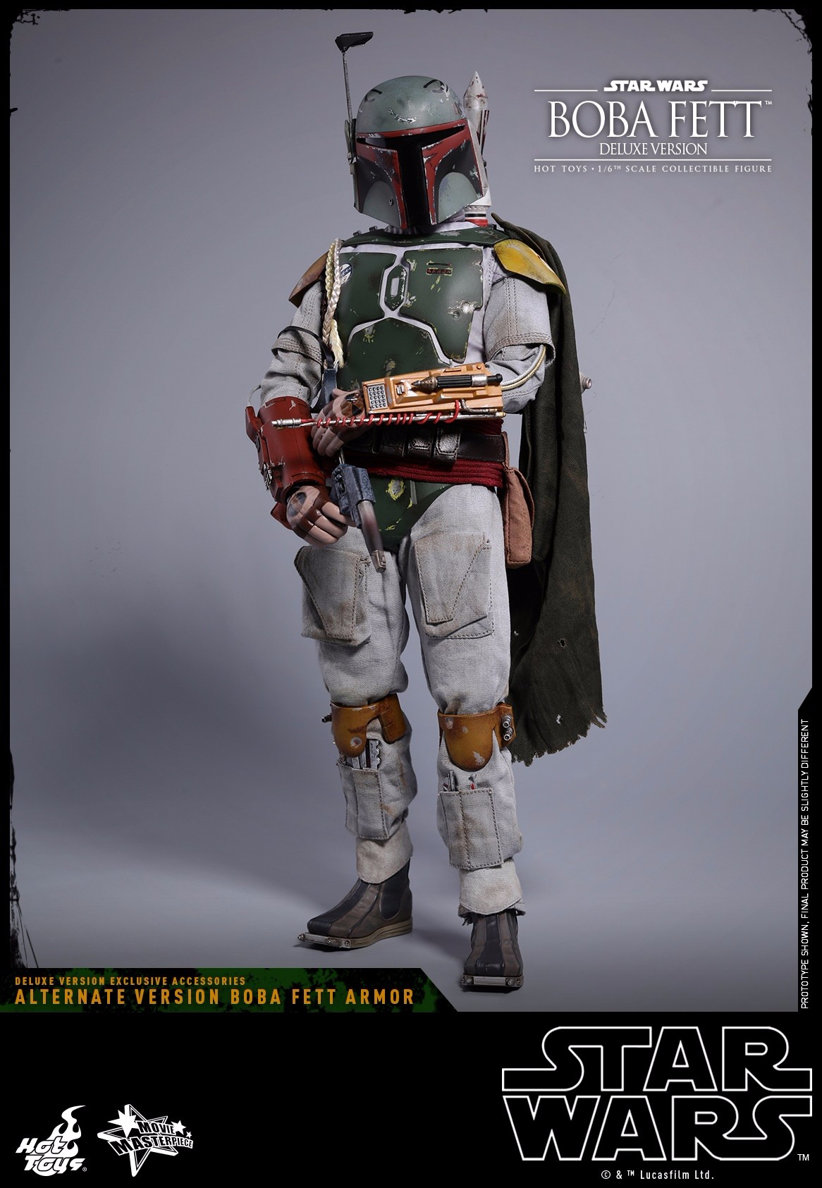 新品预定 hottoys 1/6 星战5-帝国反击战 波巴·费特boba fett 464