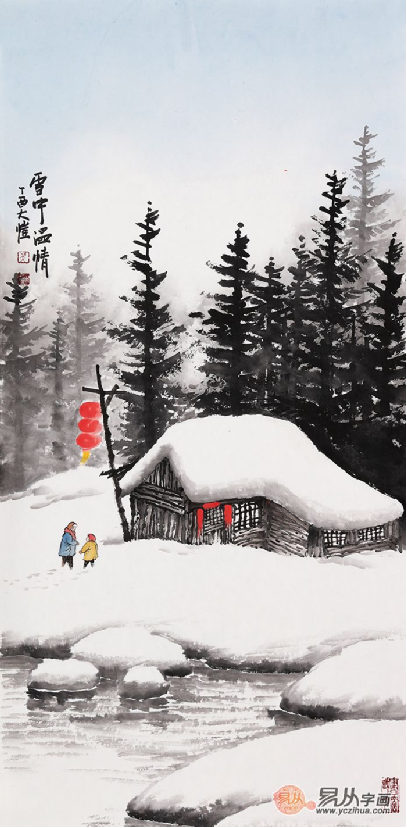 冰之精灵国画雪景山水名家吴大恺,一起感受动人心魄