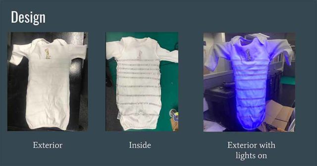 搭载 LED 光疗的智慧连身衣，让黄疸新生儿可在家治疗