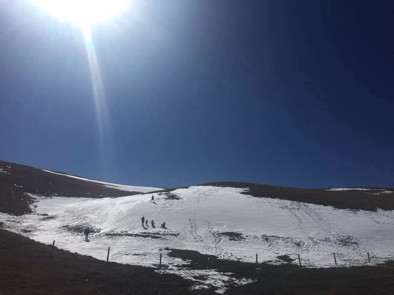 大海草山雪要化完了!再过一周,又下雪!