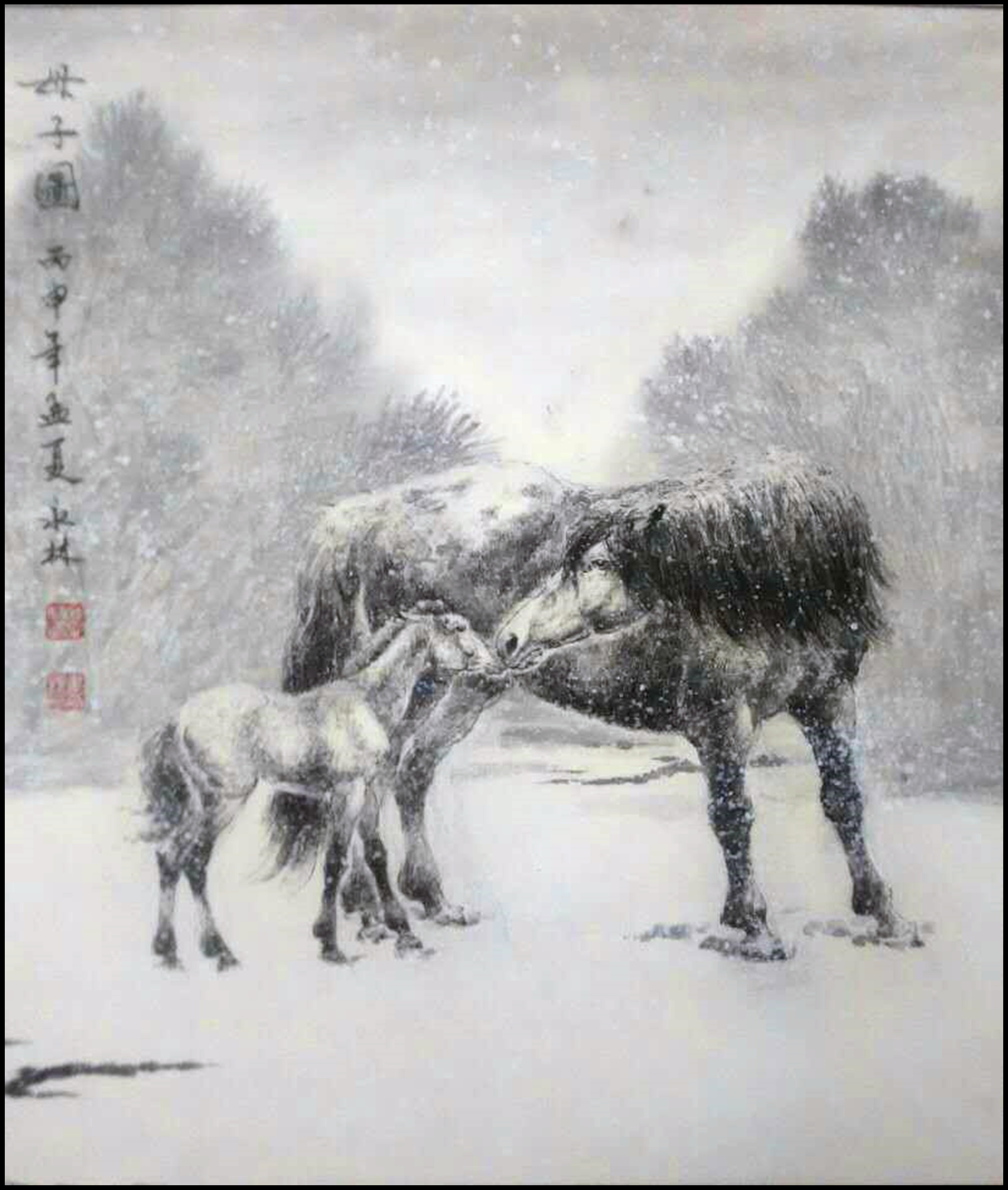 著名画家侯永林笔下骏马精,气,神