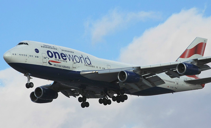 资料图:英国航空波音747-400型客机.摄影:787dreamliner