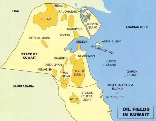 科威特油田分布