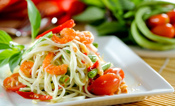 青木瓜沙拉 (som tam papaya salad )