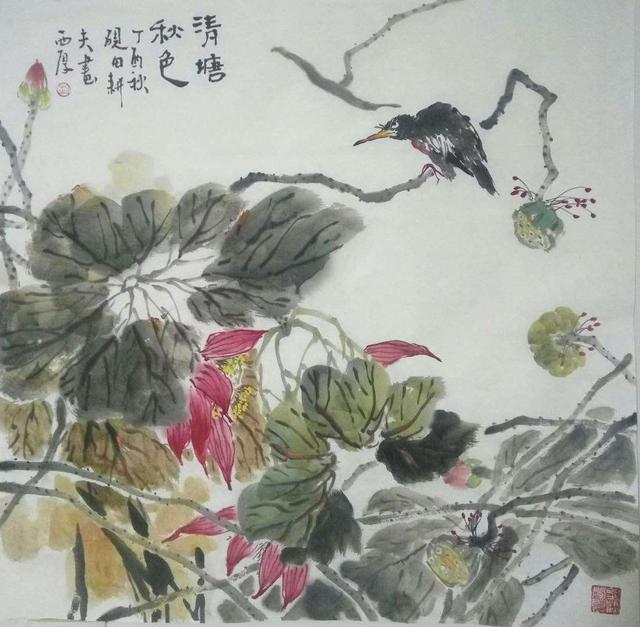 花鸟画,是画家对您美好的祝福,刘西厚作品欣赏