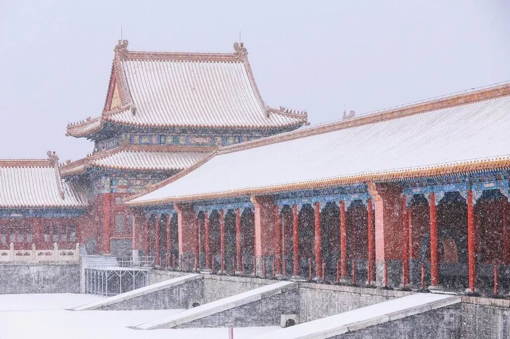 北京真下过雪了?来一份故宫雪景,压压惊!