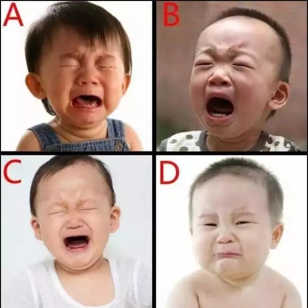 你觉得图中哪个小孩哭的最伤心?