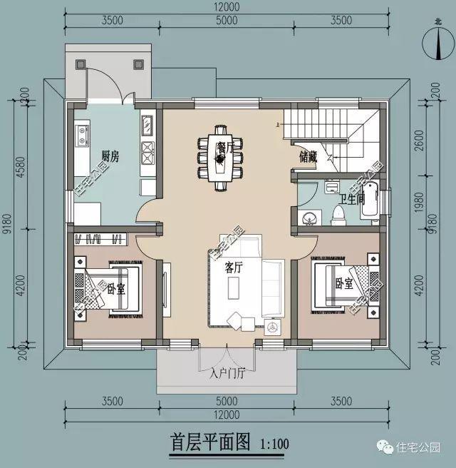 5套10x12米的别墅户型,第3套有火炕!老百姓建4只要30万?