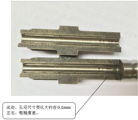 枪钻外刃长度对加工孔粗糙度的影响说明