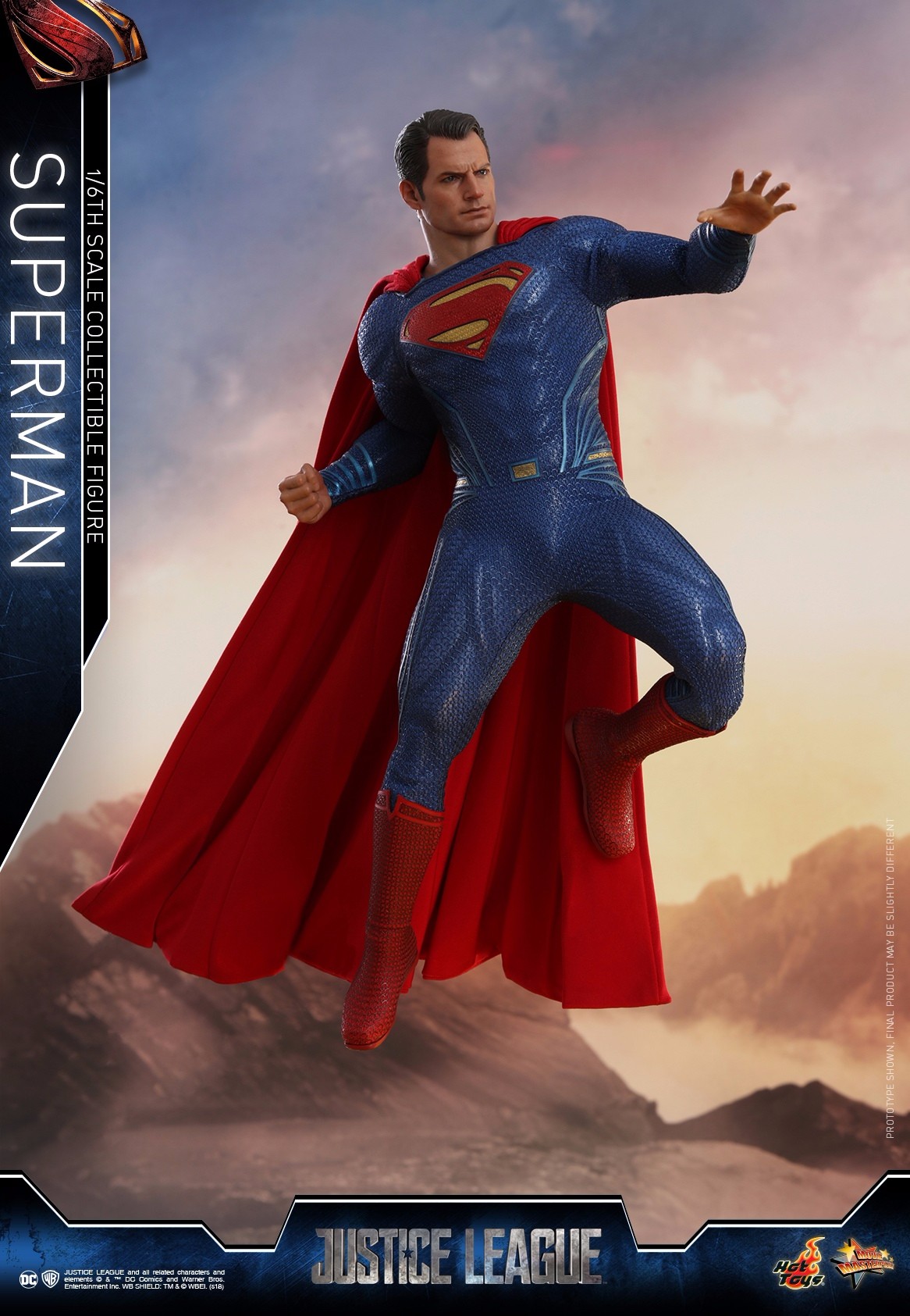新品预定 hottoys 1/6 mms465 正义联盟 超人superman