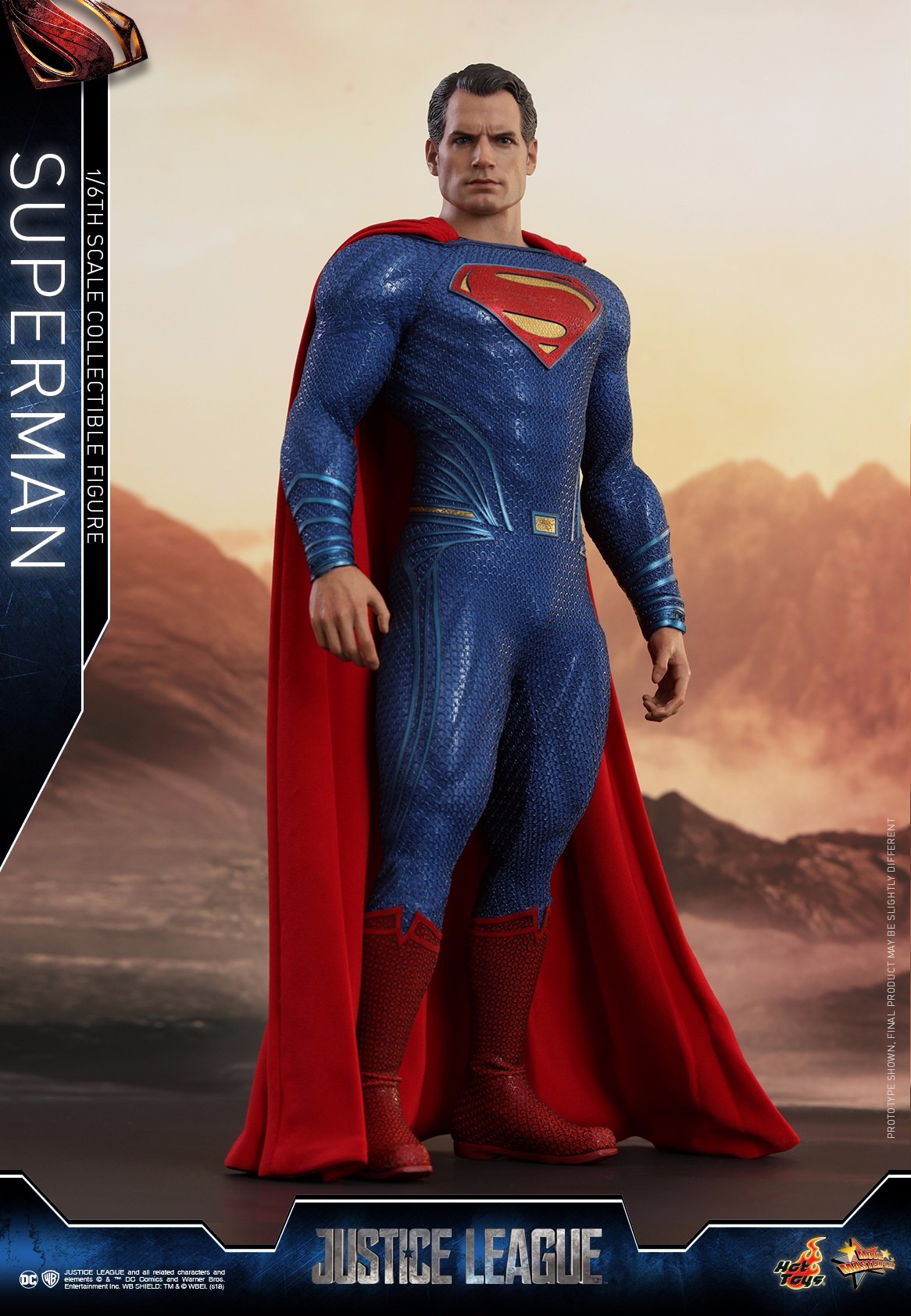 新品预定 hottoys 1/6 mms465 正义联盟 超人superman 双头雕 激光眼