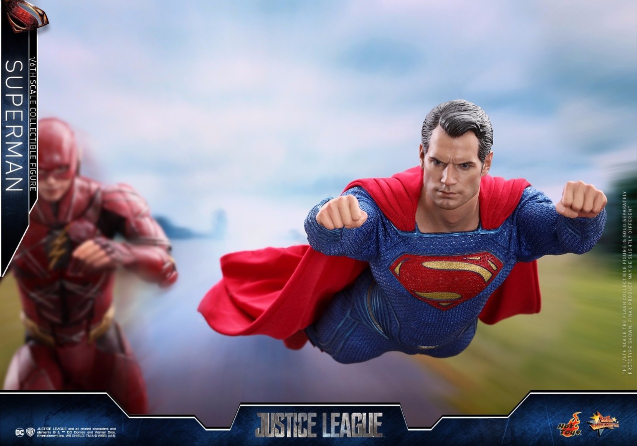 新品预定 hottoys 1/6 mms465 正义联盟 超人superman 双头雕 激光眼