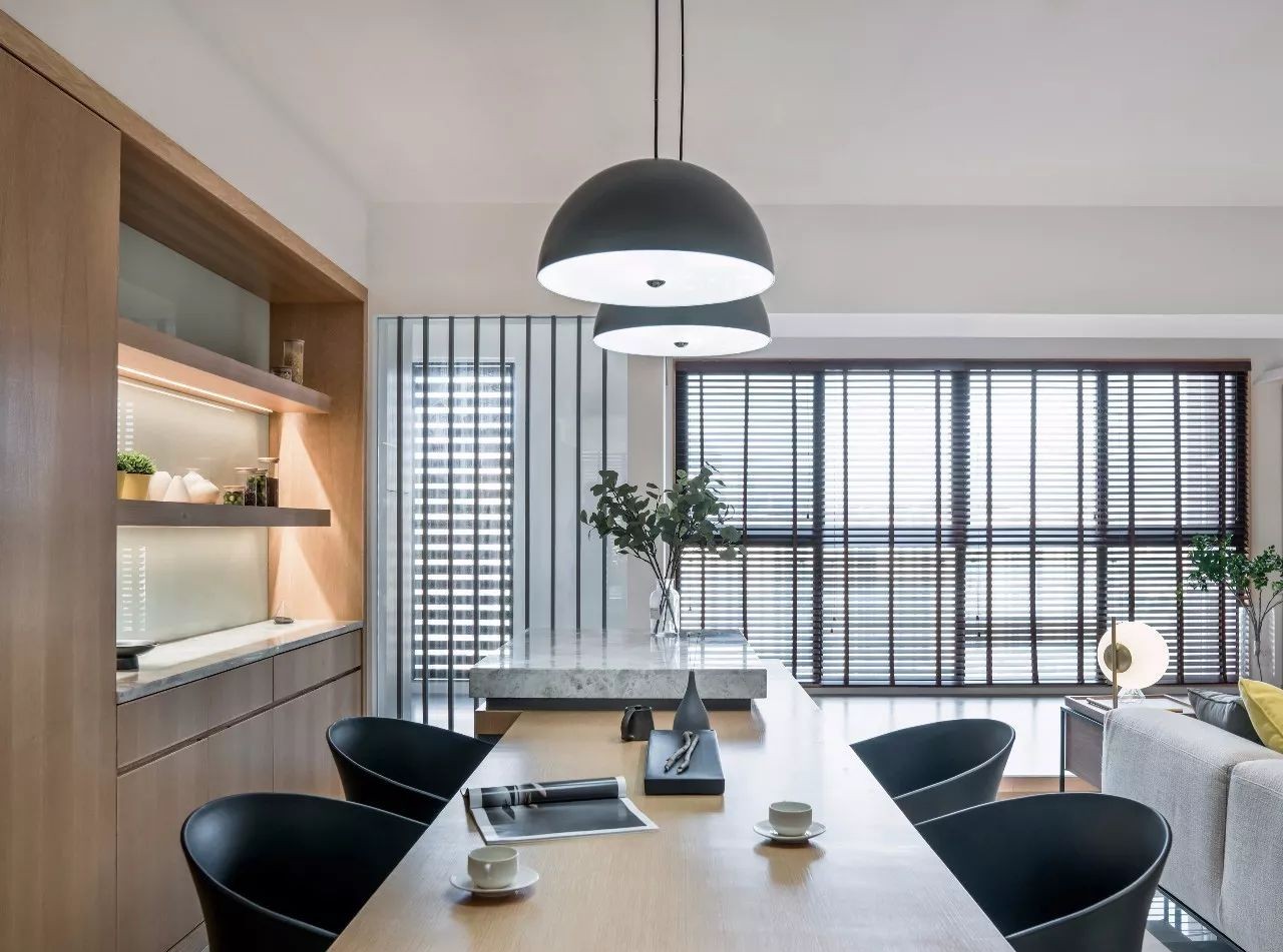 佛山岩板岛台餐桌一体可伸缩岩板家用中岛台现代多功能料理台吧台-阿里巴巴