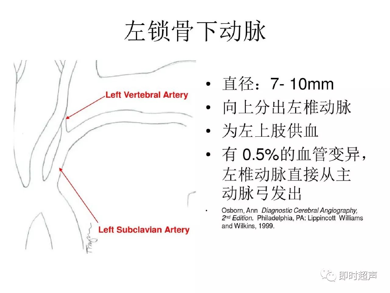 颈部血管超声正常解剖及常见病的超声诊断标准