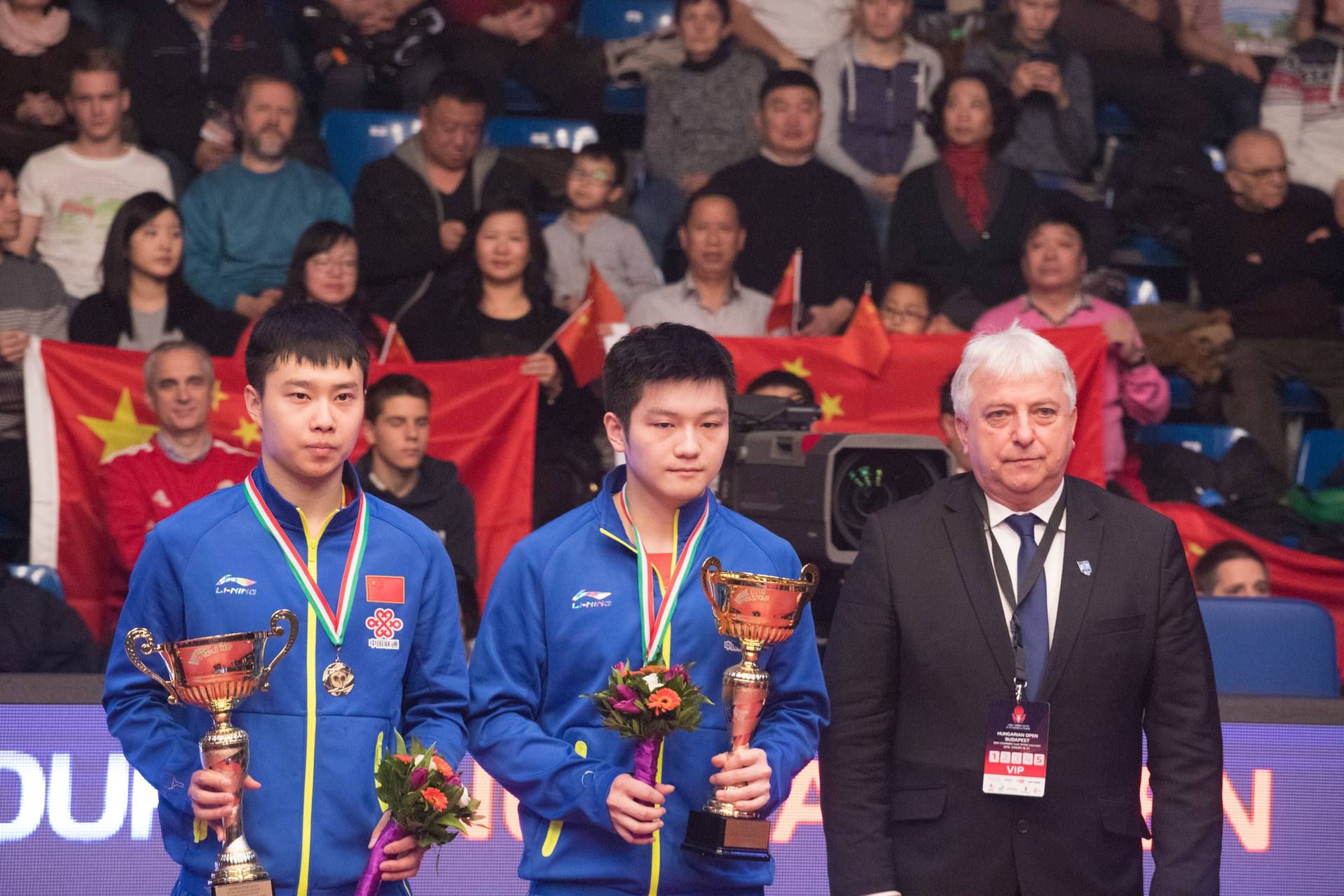 2018国际乒联世界巡回赛在匈牙利首都布达佩斯举行,中国队包揽全部