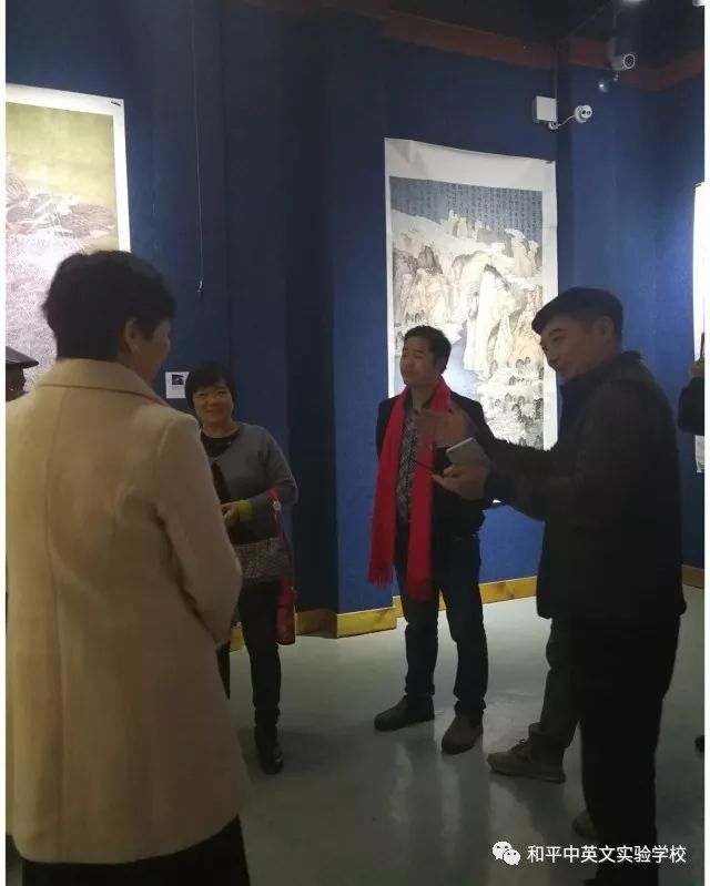 丹青溢韵翰墨飘香――叶善华国展班美术作品展在和平中英文实验学校