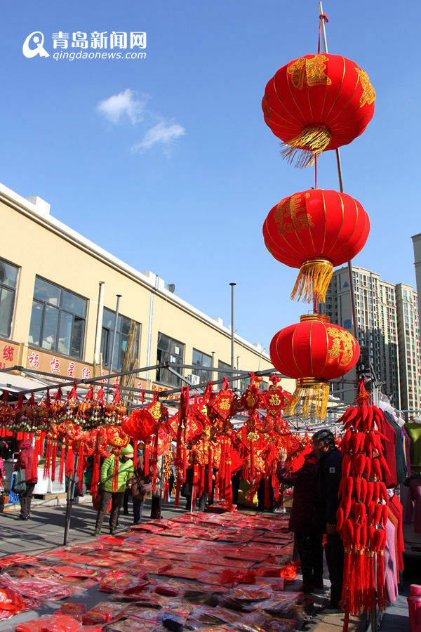 最地道的青岛年味 李村大集腊月开市客流火爆(图)