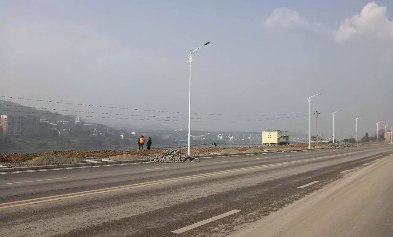 达州经开区又一条道路即将通车,届时到河市坐飞机就更