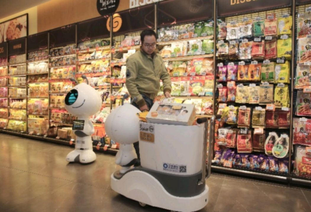 "bravoyh"超市的智能跟随购物车