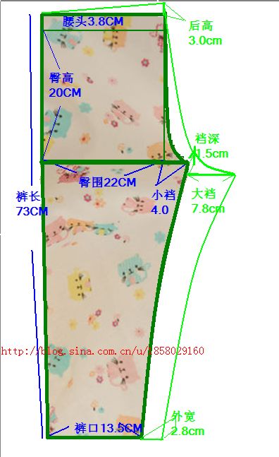 简单实用的儿童睡衣裁剪图看完你也能做