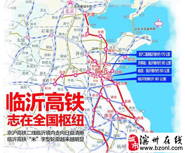 滨州未来济滨高铁滨淄高铁与京沪二线在此交汇,滨州正式成为鲁北地区