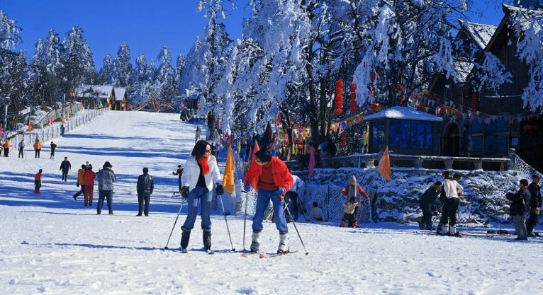 泗水金庄镇必捷滑雪场 邹城市绿鑫春生态庄园 羊山景区四季