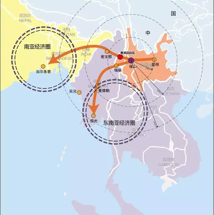 座亚欧大陆桥上中国境内的最后一站,也是孟中印缅经济走廊的重要节点