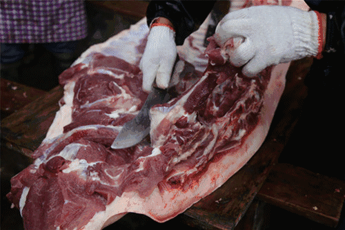 客家农村杀年猪全过程很多人没见过更没吃过杀猪饭