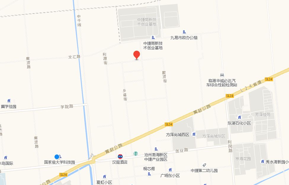 厂房位于黄骅市中捷产业园区黄赵公路以北,标准化厂房以南,厂房独门