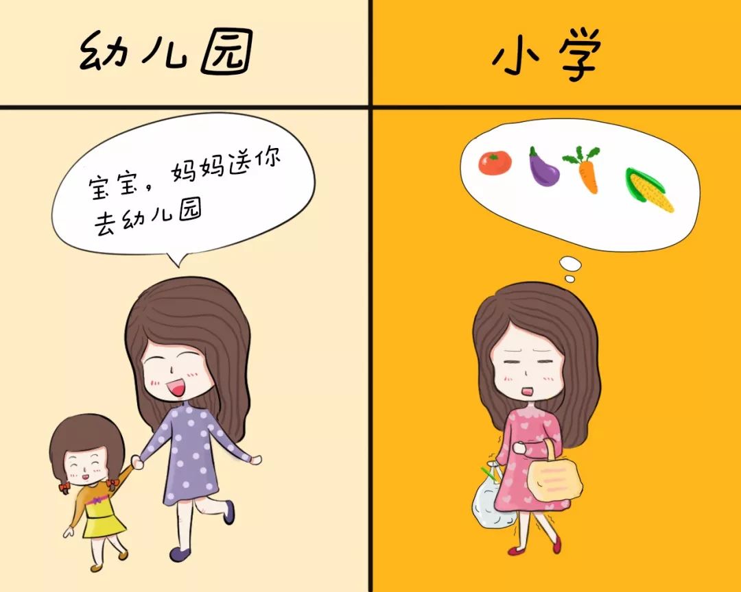 【漫画揭秘】幼儿园和小学有哪些差别?心简直不要太累