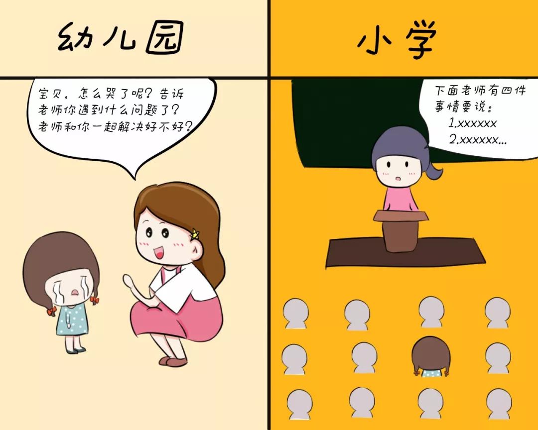 【漫画揭秘】幼儿园和小学有哪些差别?心简直不要太累