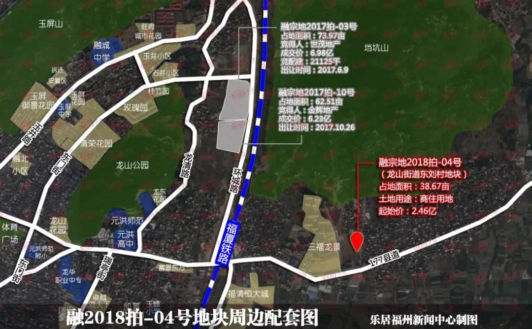 福州市区2幅地块挂牌成交2018首轮土拍潮福清千亩热土拍卖明日直播