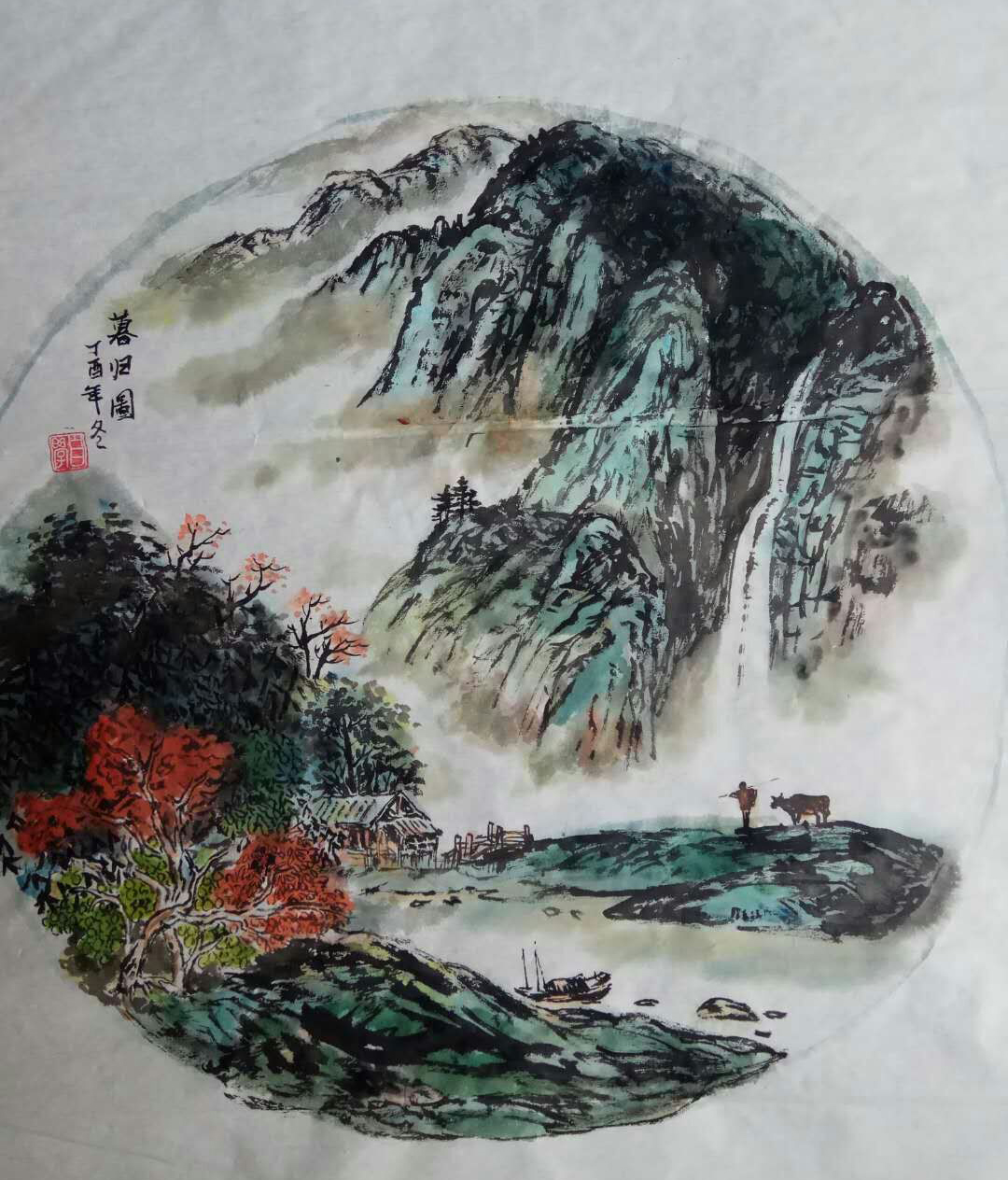 笔下的山水,花鸟无不雄辉,充满灵性,著名画家杨自学国画作品欣赏