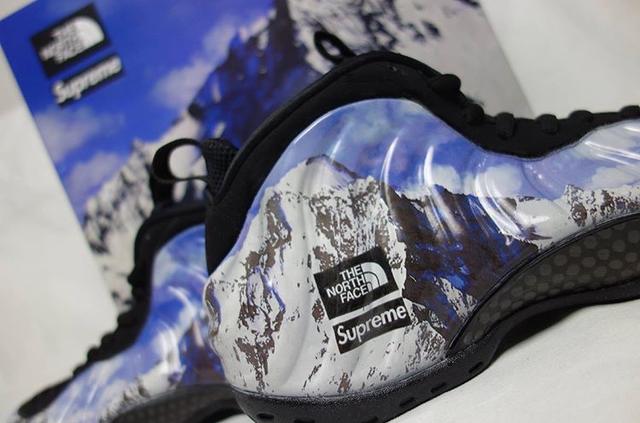 north face supreme foamposites