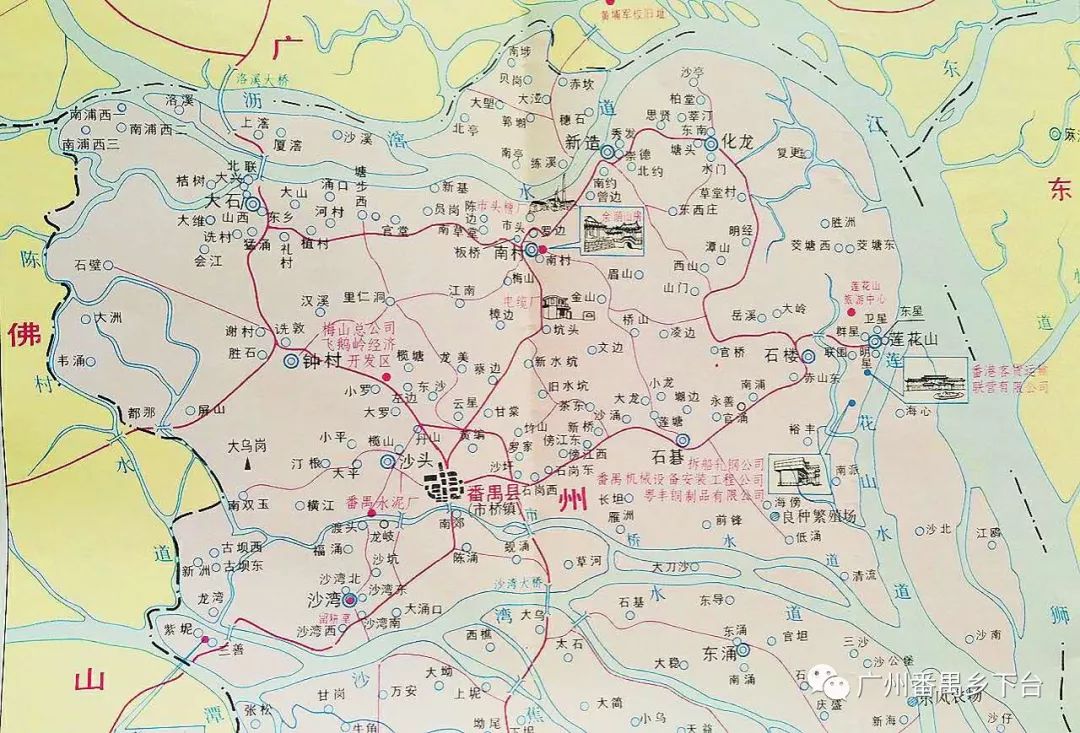 地图的 地名,似乎标注到行政村的级别.