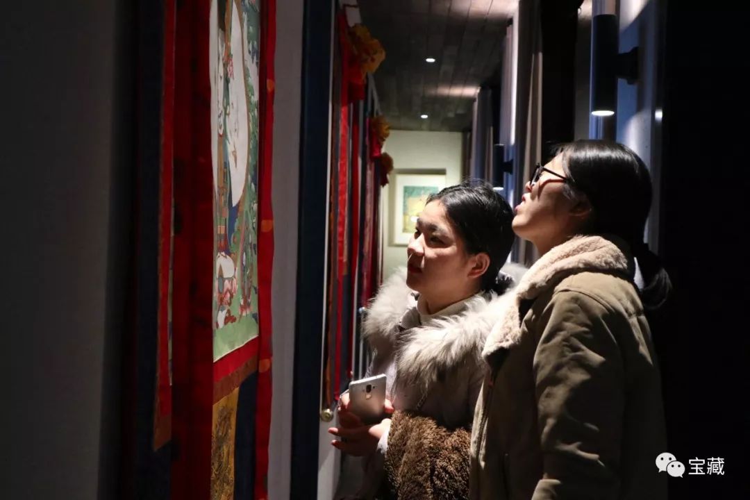 现场| 乔腾飞唐卡展,遇上了2018年杭州的第一场雪