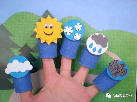 教具制作 | finger puppet 手指上的天气