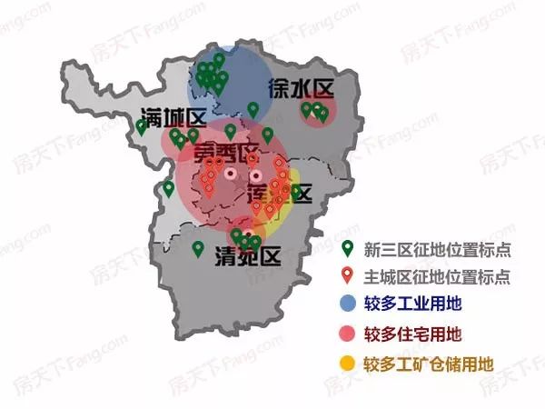 而通过征地位置可见, 安肃镇将继续做为徐水中心镇发展为住宅集中区.