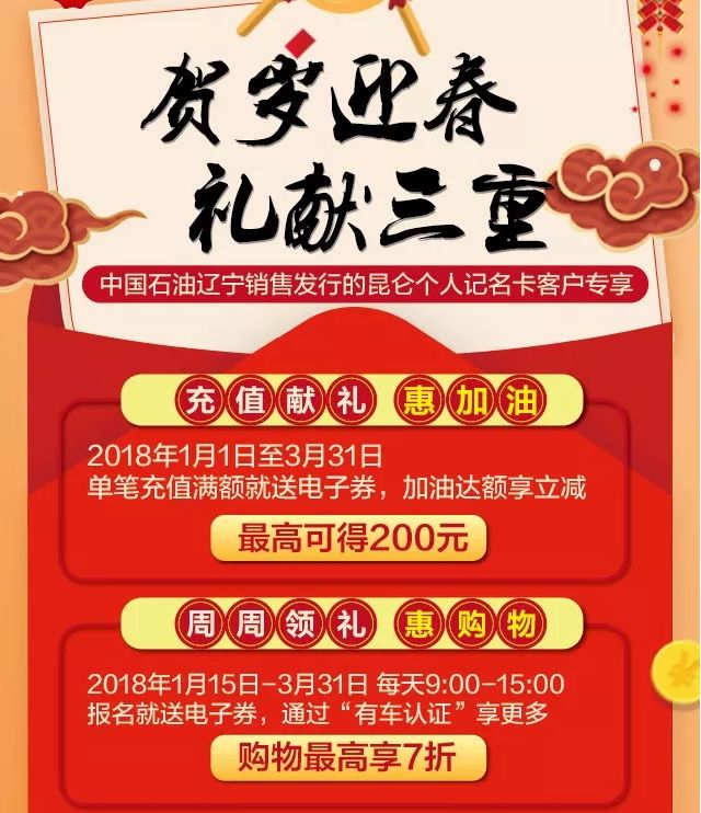 每月10号充值,优惠领更多购物礼,最高享7折充值礼,加油享9折