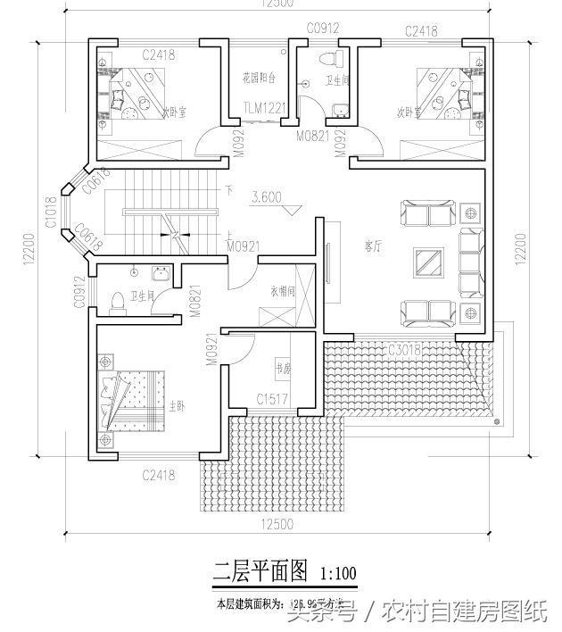 5款带堂屋农村别墅设计图,2款三层,3款二层,哪款最吸引你?