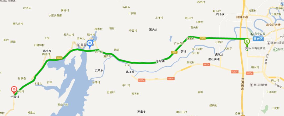 不盘山比旧线路快20分钟黄岩城区到宁溪新增快速公交